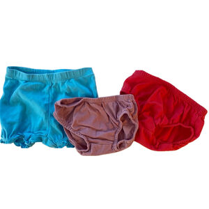 3 and 6 month bloomer bundle Carter's Girl Bloomer 3m Purple blue and red